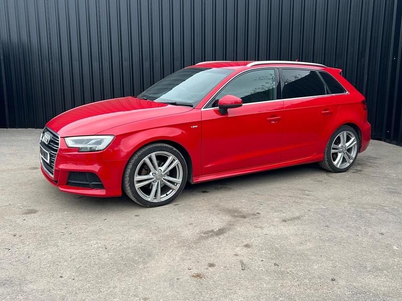 Used Audi A3 Sportback S-Line 150 HP (110 kW) 2017 Red Hatchback