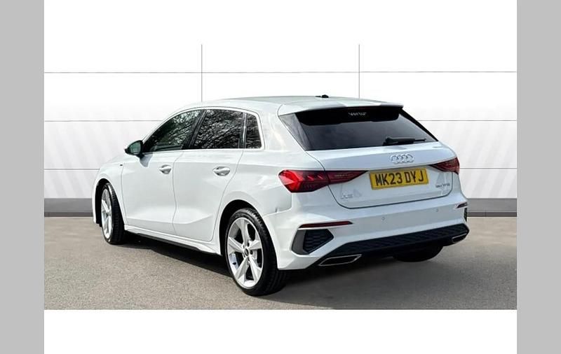 Used Audi A3 S-Line 110 HP (80 kW) 2023 White Sedan