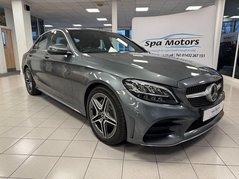 Grey Used 2019 Mercedes C220 AMG line Sedan | £12,990 (Good price) - Image 1/4