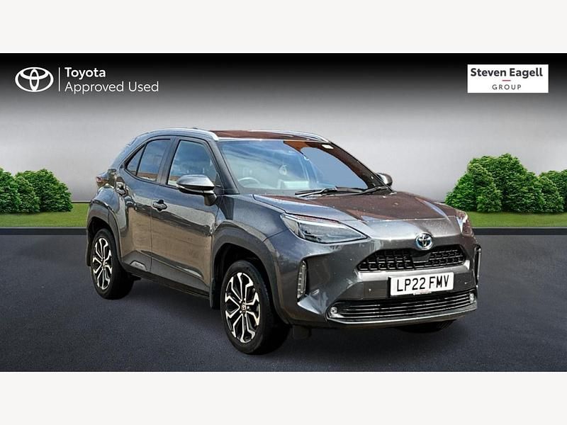 Grey Used 2022 Toyota Yaris Hybrid Design Hatchback | £20,297 (Expensive) - Image 1/3