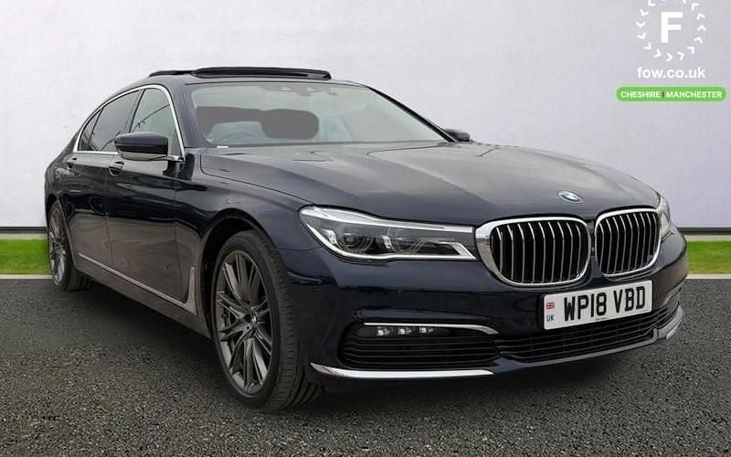 Used BMW 740L Comfort Edition 320 HP (235 kW) 2018 Blue Sedan