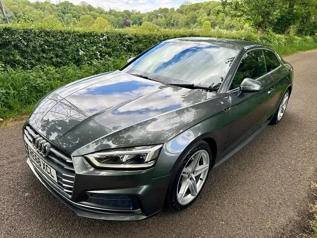 Second-hand Audi A5 S-Line 190 CP (139 kW) 2018 Gri Coupe
