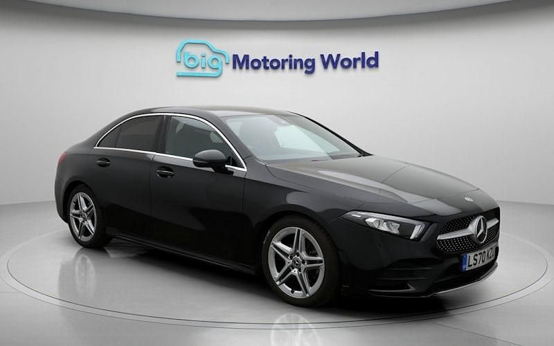 Used Mercedes A180 AMG line 136 HP (100 kW) 2020 Black Sedan