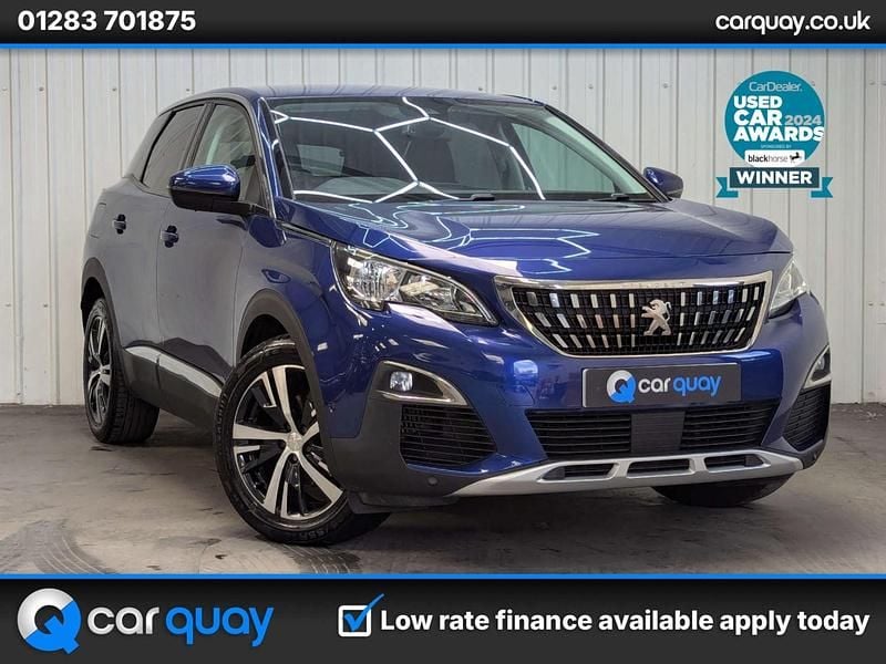 Blue Used 2017 Peugeot 3008 Allure Hatchback | £6,995 (Expensive) - Image 1/4