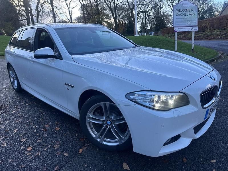 White Used 2015 BMW 520 M Sport Estate | £7,795 (Fair price) - Image 1/3