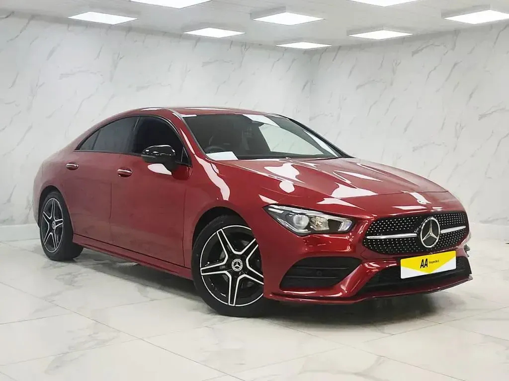 Used Mercedes CLA180 AMG line 136 HP (100 kW) 2022 Red Sedan