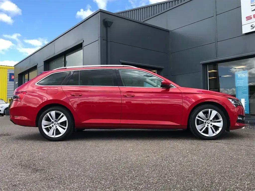 Used Skoda Superb SE L 150 HP (110 kW) 2020 Red Estate