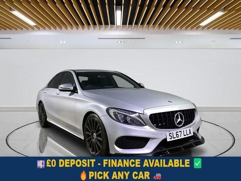 Silver Used 2018 Mercedes C220 AMG line Sedan | £11,249 (Good price) - Image 1/4