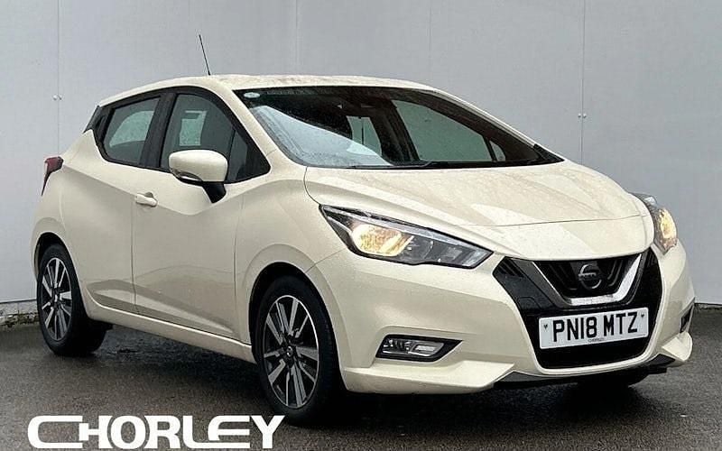 White Used 2018 Nissan Micra Acenta Hatchback | £6,851 (Fair price) - Image 1/4