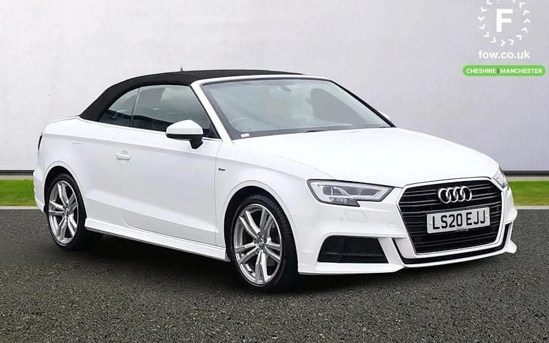 White Used 2020 Audi A3 Cabriolet S-Line Cabriolet | £19,499 (Fair price) - Image 1/4