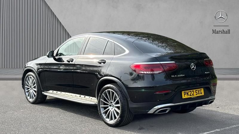 Used Mercedes GLC220 AMG Line Premium 194 HP (142 kW) 2022 Black Coupe