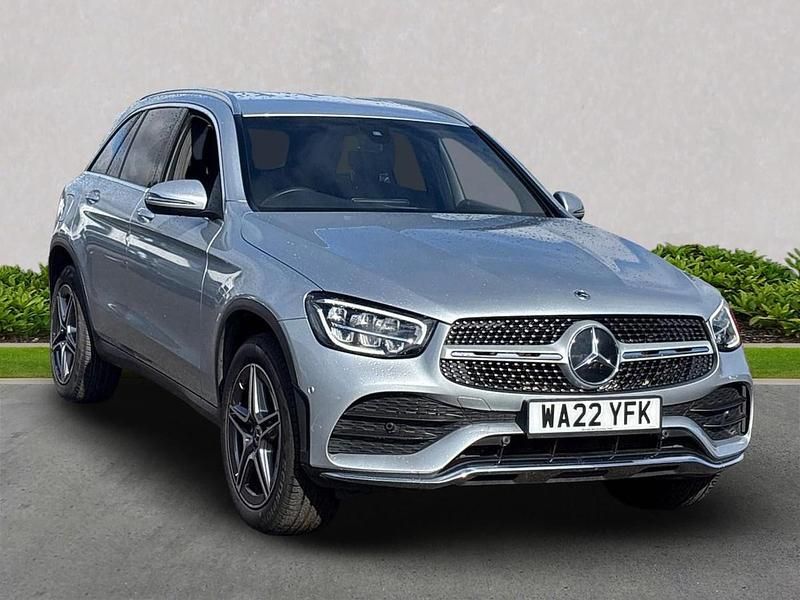 Silver Used 2022 Mercedes GLC300e AMG line Estate | £30,269 (Good price) - Image 1/4