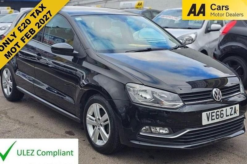 Used VW Polo Edition 90 HP (66 kW) 2017 Black Hatchback