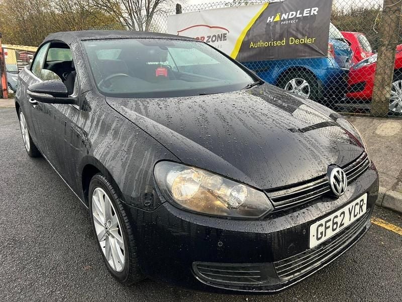 Black Used 2012 VW Golf Cabriolet SE Cabriolet | £3,995 (Good price) - Image 1/4