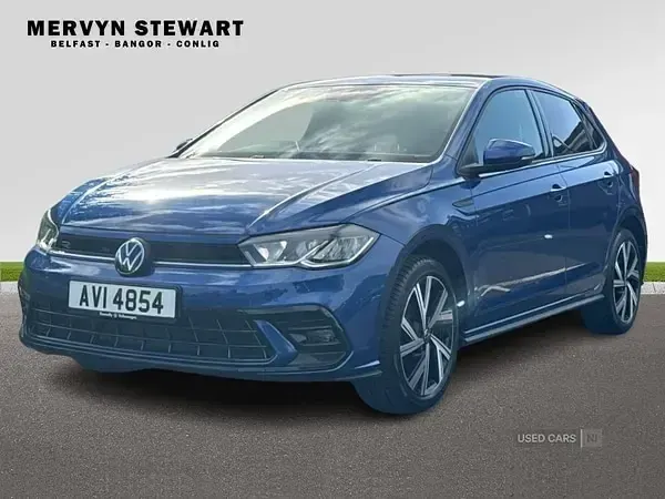 Used VW Polo R-line 95 HP (69 kW) 2024 Blue Hatchback