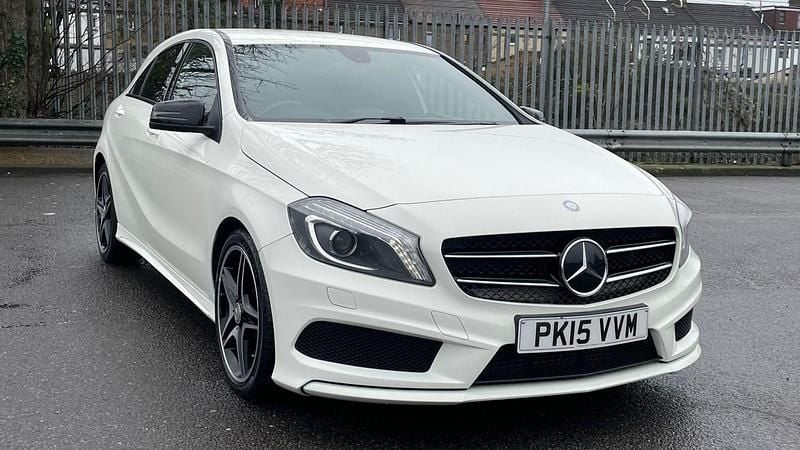 Used Mercedes A200 AMG 156 HP (114 kW) 2015 White Hatchback