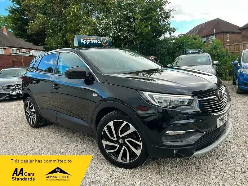 Used Vauxhall Grandland X Elite 130 HP (95 kW) 2018 Black SUV