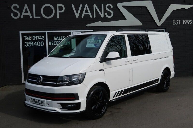 White Used 2019 VW T6.1 Highline Van | £23,595 (Expensive) - Image 1/4
