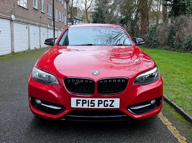 Used BMW 218 Sport Line 143 HP (105 kW) 2015 Red Coupe