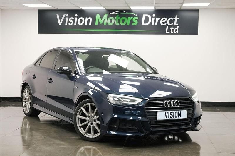 Blue Used 2018 Audi A3 Black Edition Sedan | £14,870 (Good price) - Image 1/3