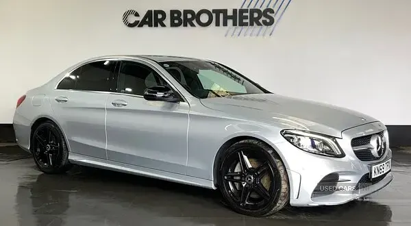 Used Mercedes C300 AMG Line Premium 2019 Silver Sedan