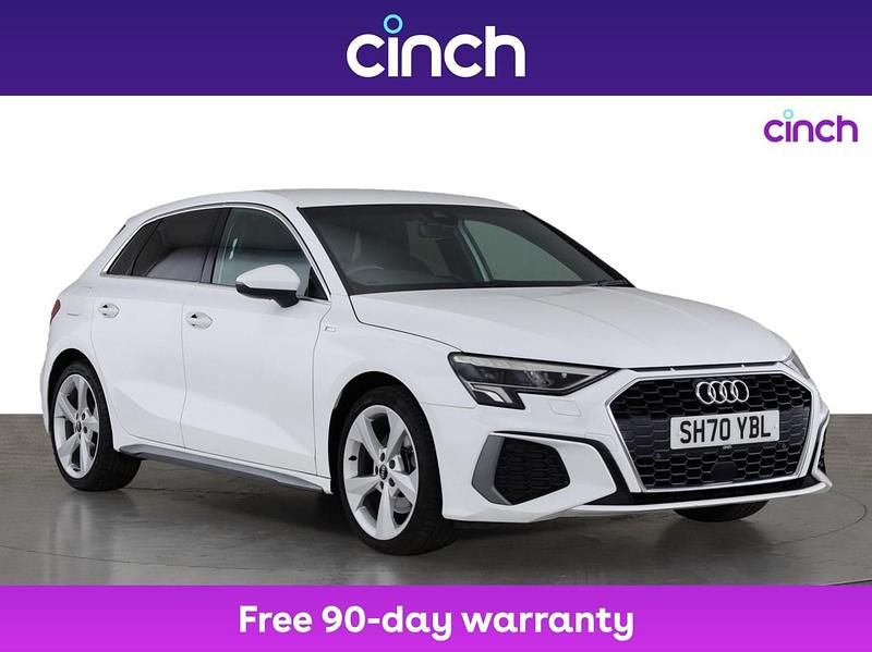 White Used 2020 Audi A3 S-Line Hatchback | £16,999 (A bit pricey) - Image 1/3