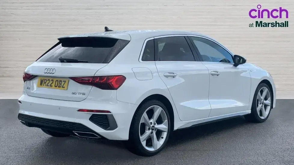 Used Audi A3 S-Line 110 HP (80 kW) 2022 White Sedan