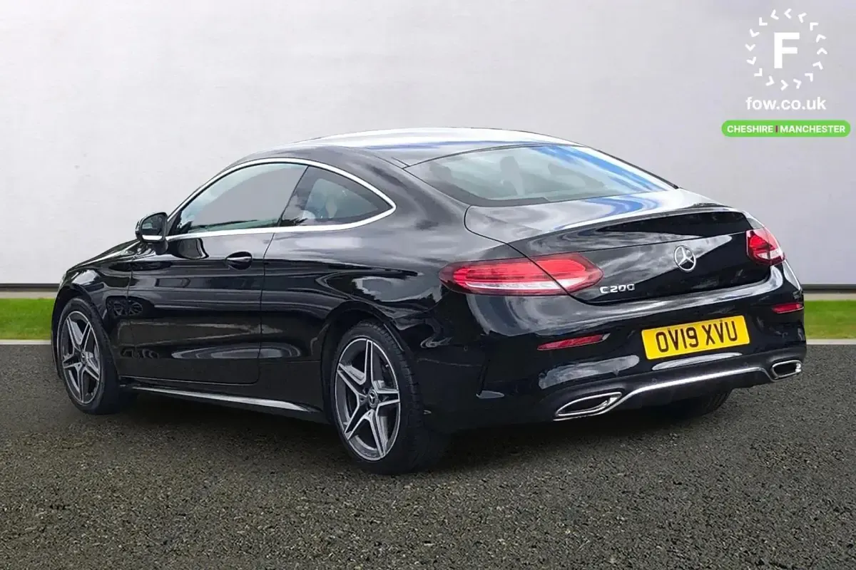 Used Mercedes C200 AMG line 184 HP (135 kW) 2019 Black Coupe