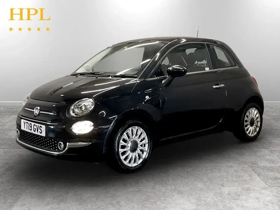 Used Fiat 500 Lounge 69 HP (50 kW) 2019 Black Hatchback