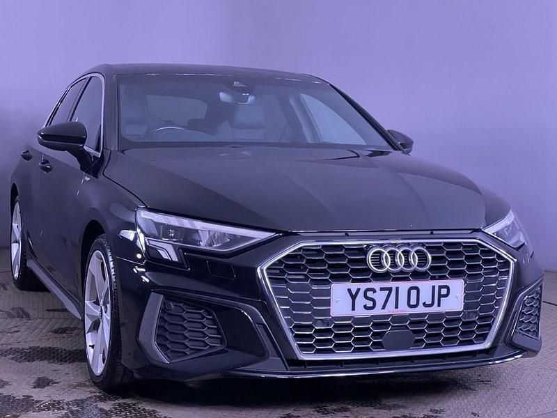 Used Audi A3 Sportback S-Line 150 HP (110 kW) 2022 Black Hatchback
