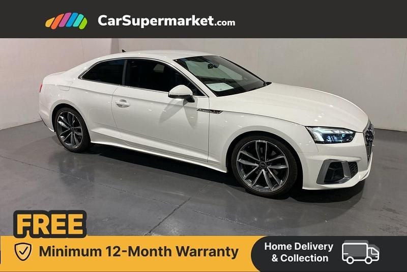 White Used 2022 Audi A5 S-Line Coupe | £23,697 (Super price) - Image 1/4