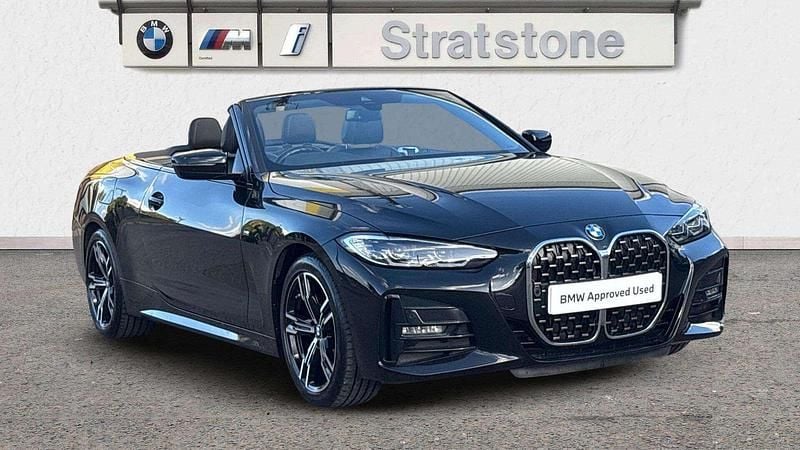 Black Used 2022 BMW 420 M Sport Cabriolet | £28,395 (Good price) - Image 1/3
