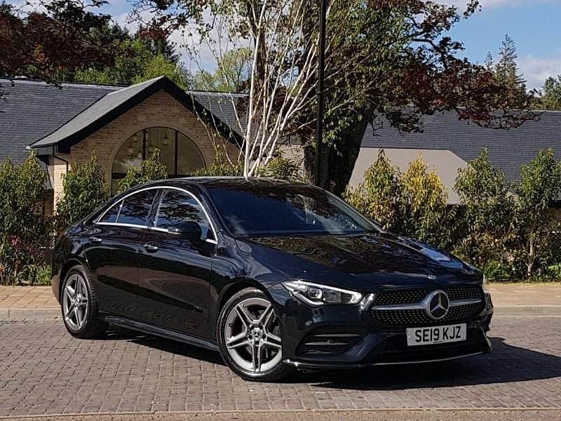 Black Used 2019 Mercedes CLA200 AMG Line Premium Sedan | £20,498 (Good price) - Image 1/4