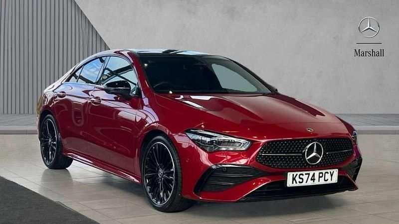 Red Used 2024 Mercedes CLA220 AMG Line Premium Plus Sedan | £34,057 (A bit pricey) - Image 1/4