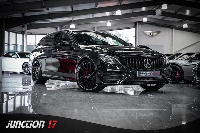 Used Mercedes E200 AMG line 184 HP (135 kW) 2018 Black Estate