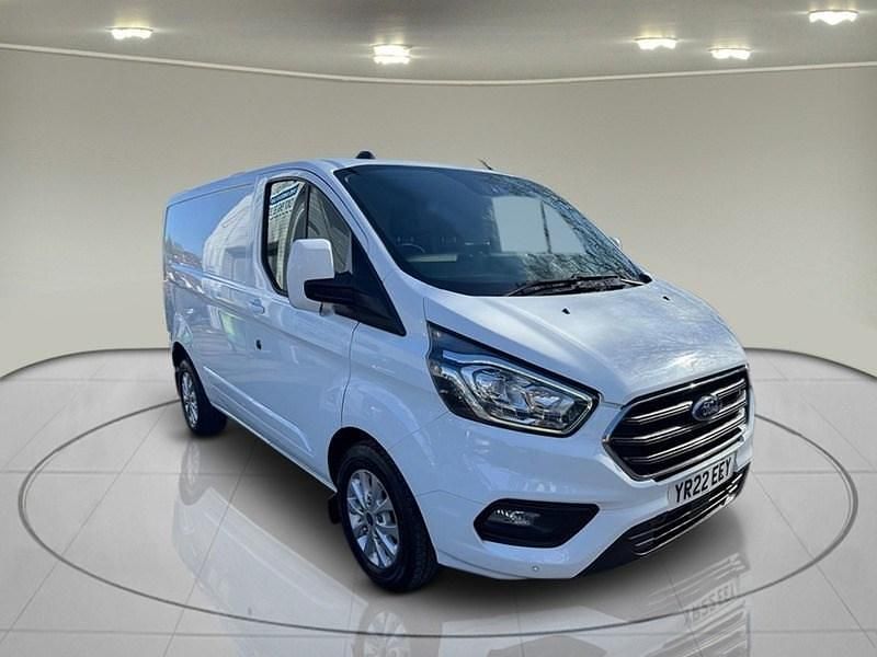 Frozen white (solid paint) Used 2022 Ford Transit Custom Limited | £10,750 (Good price) - Image 1/4