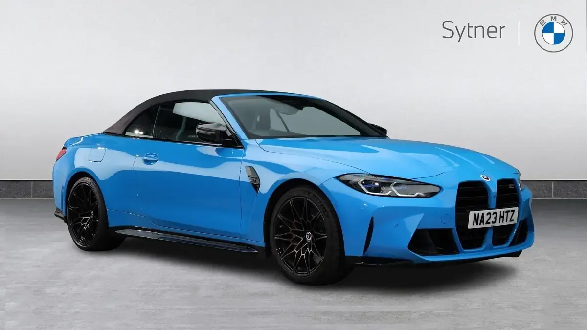 Used BMW M4 Competition Edition 503 HP (369 kW) 2023 Blue Cabriolet
