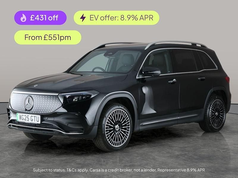 Black Used 2025 Mercedes EQB300 AMG line SUV | £34,223 (Expensive) - Image 1/2