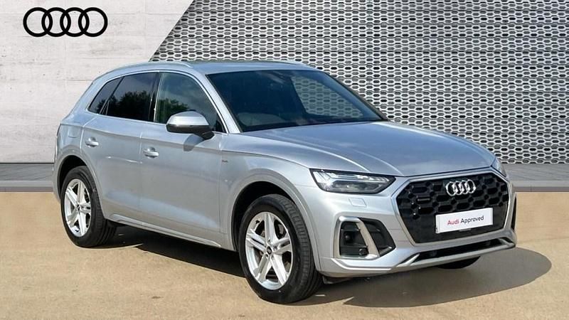 Silver Used 2022 Audi Q5 S-Line SUV | £30,367 (Fair price) - Image 1/4