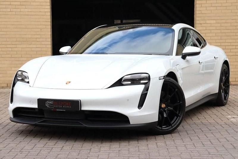 White Used 2023 Porsche Taycan Performance Package Sedan | £46,495 (Super price) - Image 1/4