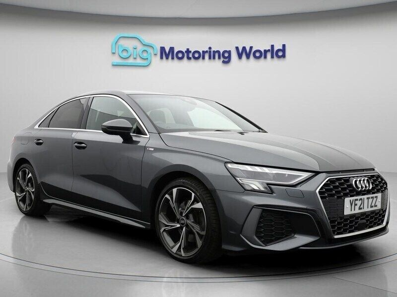 Grey Used 2021 Audi A3 S-Line Sedan | £20,900 (Fair price) - Image 1/4