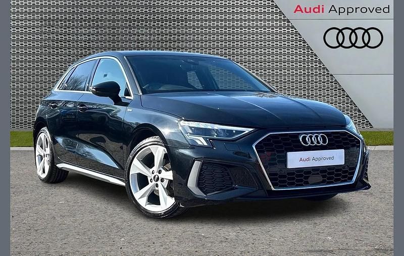 Used Audi A3 S-Line 147 HP (108 kW) 2023 Black Sedan