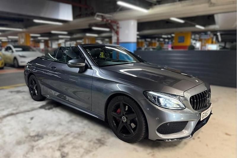 Grey Used 2017 Mercedes C220 AMG line Cabriolet | £15,990 (Good price) - Image 1/1