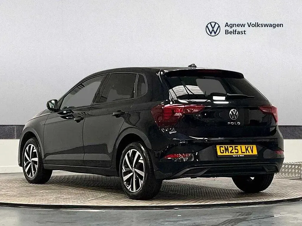 Used VW Polo Match 95 HP (69 kW) 2025 Black Hatchback