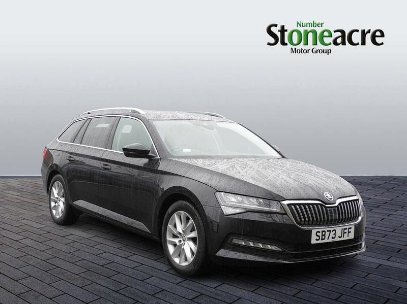 Black Used 2023 Skoda Superb SE Technology Estate | £24,895 (Fair price) - Image 1/4