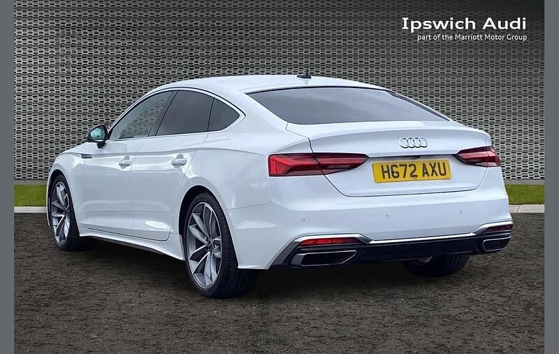 Used Audi A5 Sportback S-Line 161 HP (118 kW) 2022 White Hatchback