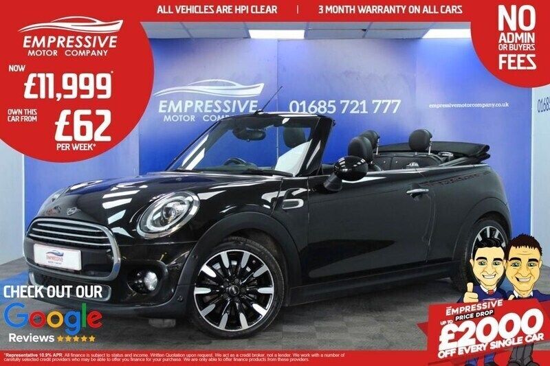 Black Used 2019 Mini Cooper Cabriolet Exclusive Cabriolet | £11,999 (A bit pricey) - Image 1/4
