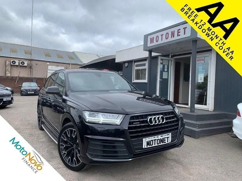 Black Used 2017 Audi Q7 S-Line SUV | £25,880 (Expensive) - Image 1/4