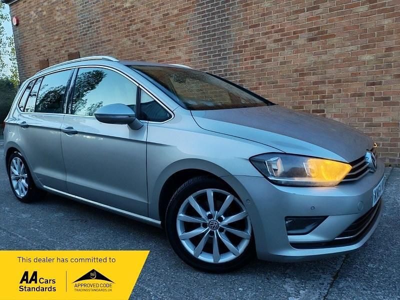 Silver Used 2015 VW Golf Sportsvan GT MPV | £5,984 (Good price) - Image 1/3