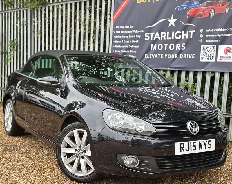 Black Used 2015 VW Golf Cabriolet S Cabriolet | £6,449 (Fair price) - Image 1/4